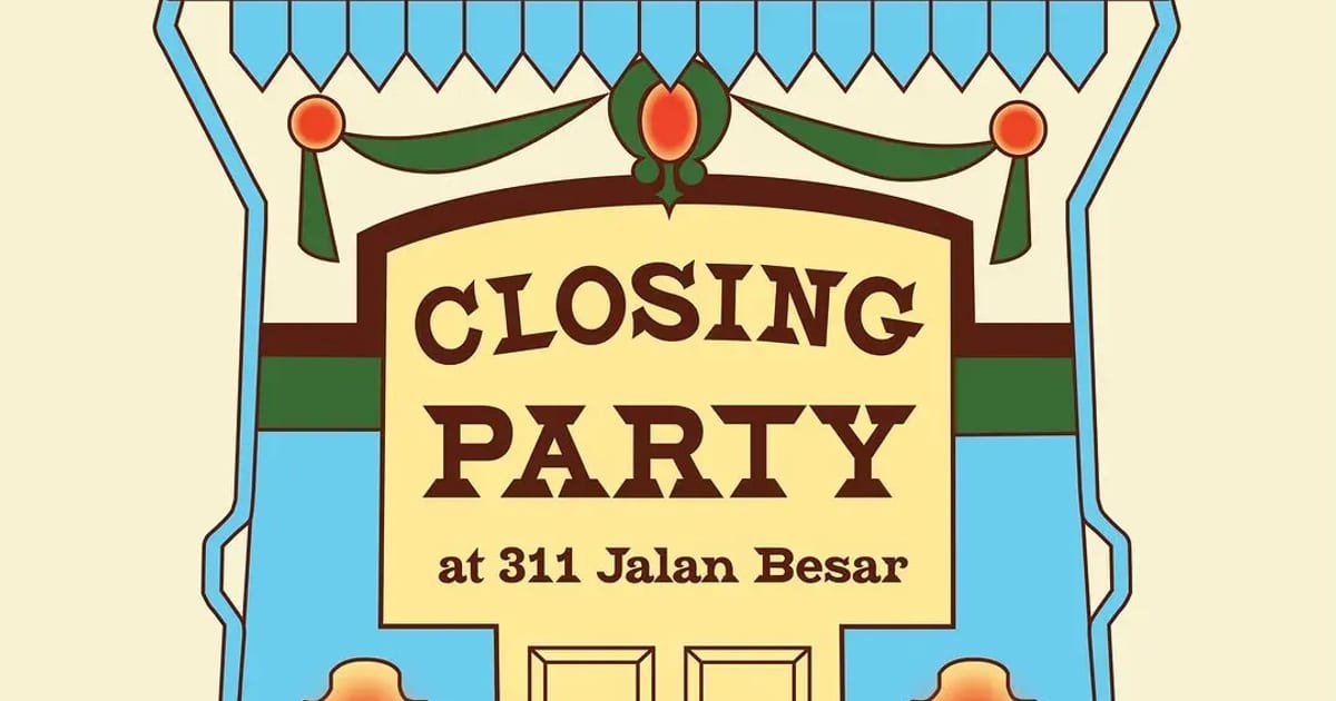 Asylum Coffeehouse farewell party artwork