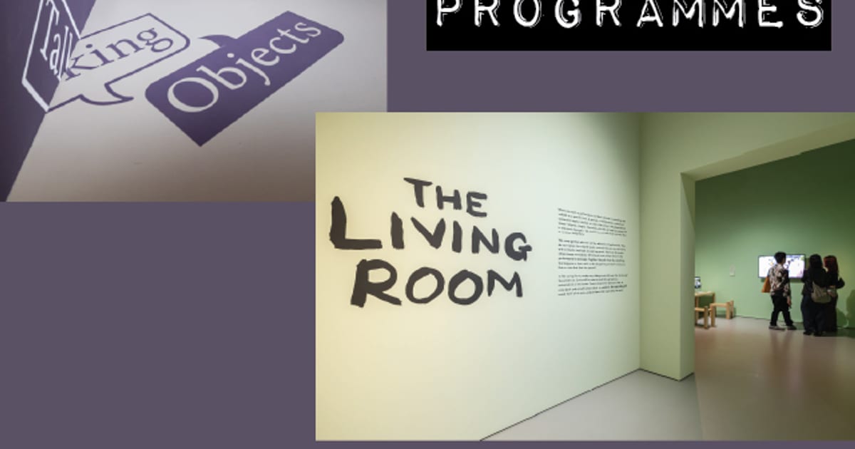 Closing Weekend programme artwork for two SAM exhibitions