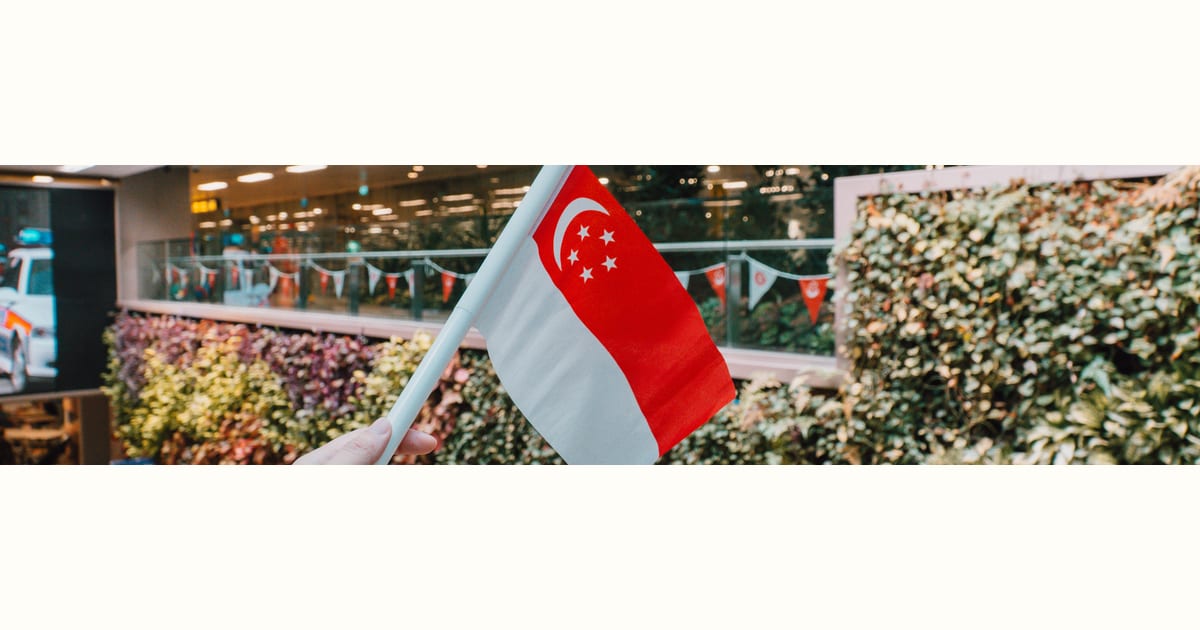 National Day decorations at Changi Airport Terminal 3