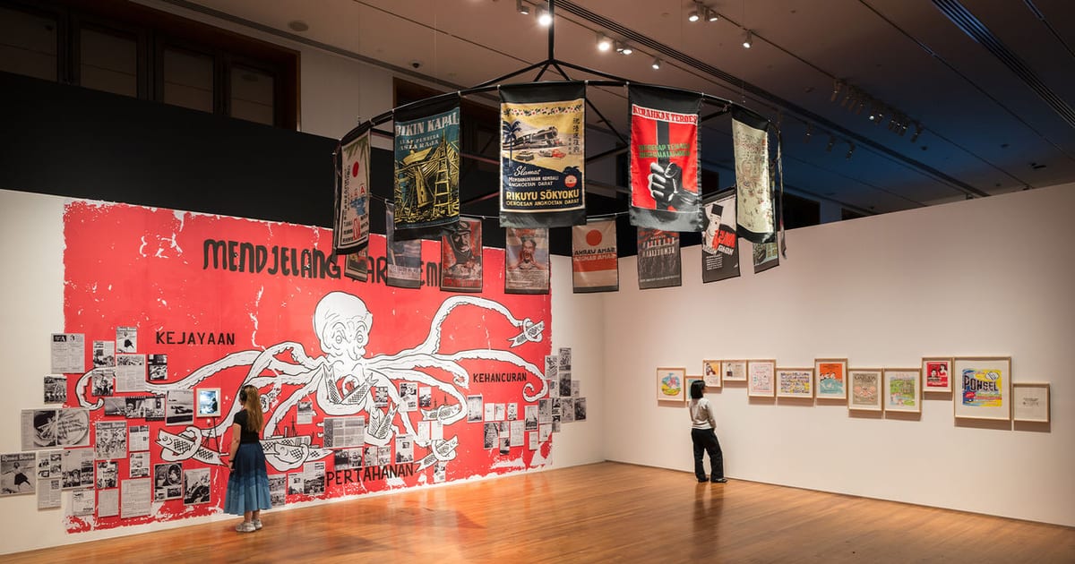 Installation view from Art Remembers at National Gallery Singapore